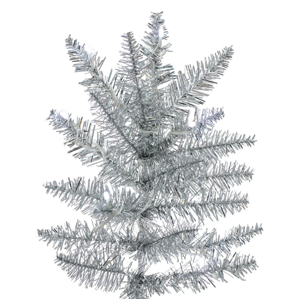 Vickerman  Silver Slim Artificial Christmas Tree
