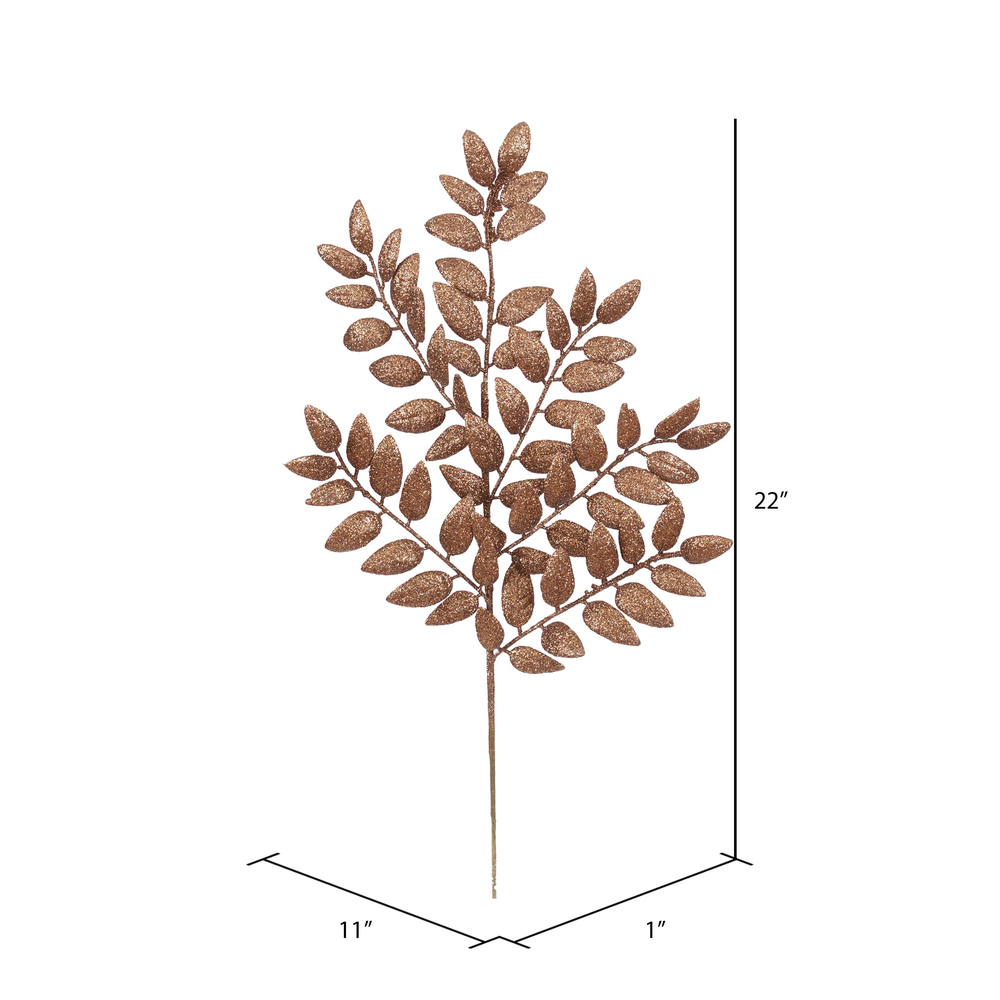 Vickerman 22" Glitter Honey Locust Artificial Christmas Spray