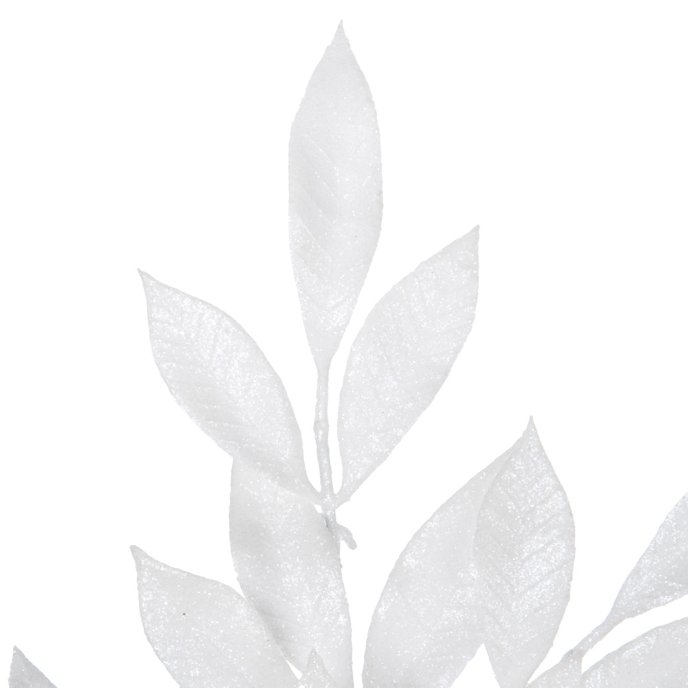 Vickerman 22" Glitter BayLeaf Artificial Christmas Spray
