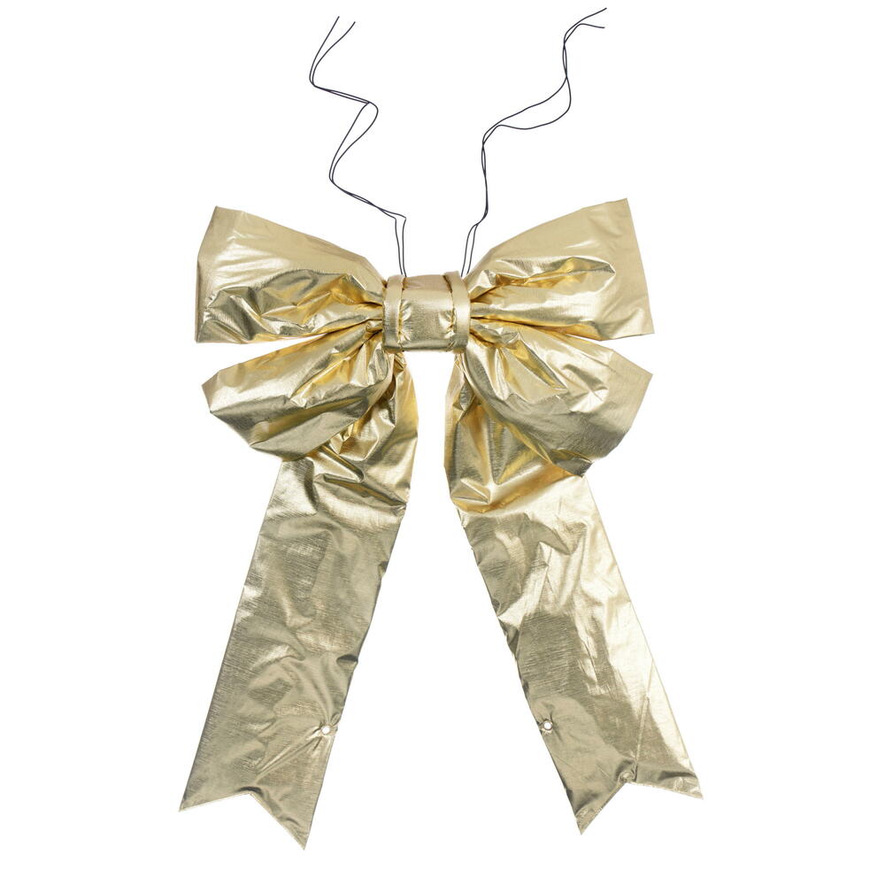 12" x 15" Silver Metallic UV Bow 3.5" Sz