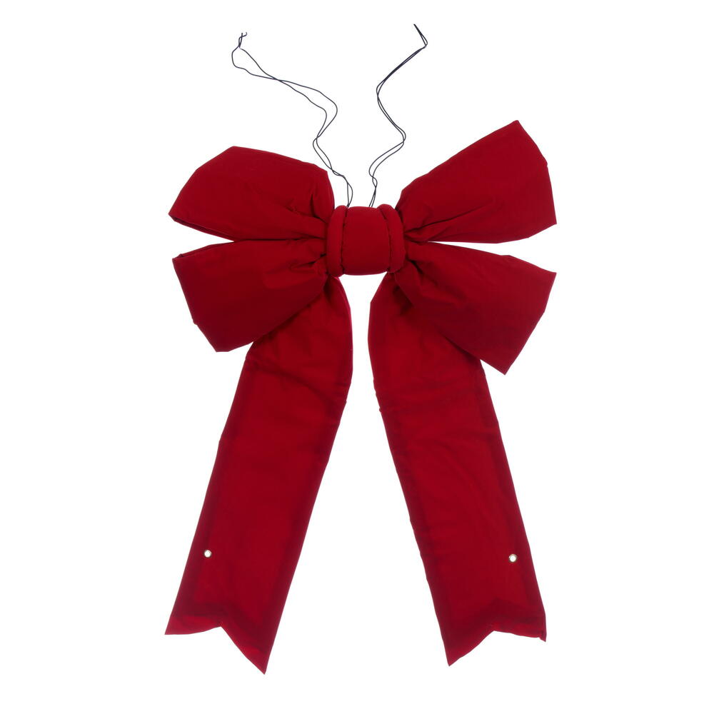 18" x 23" Red Velvet LED UV Bow 6" Size