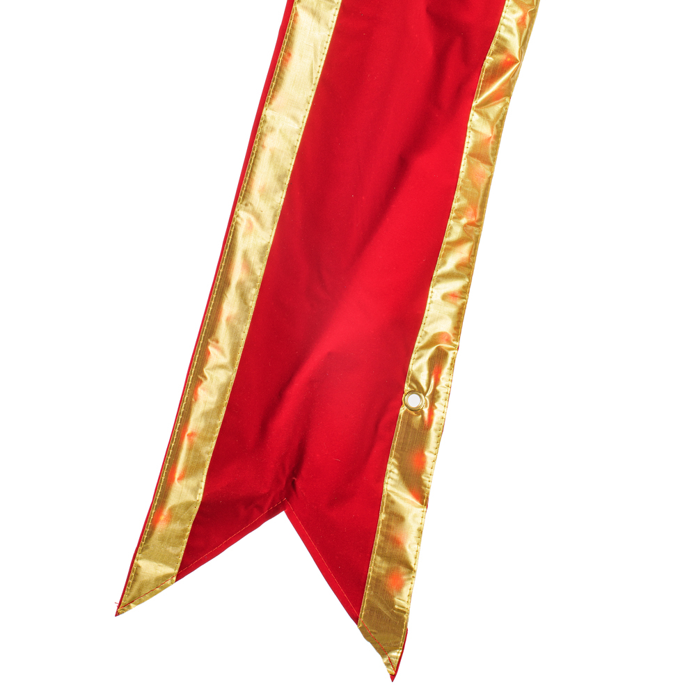 18" x 23" Red Velvet LED UV Bow 6" Size