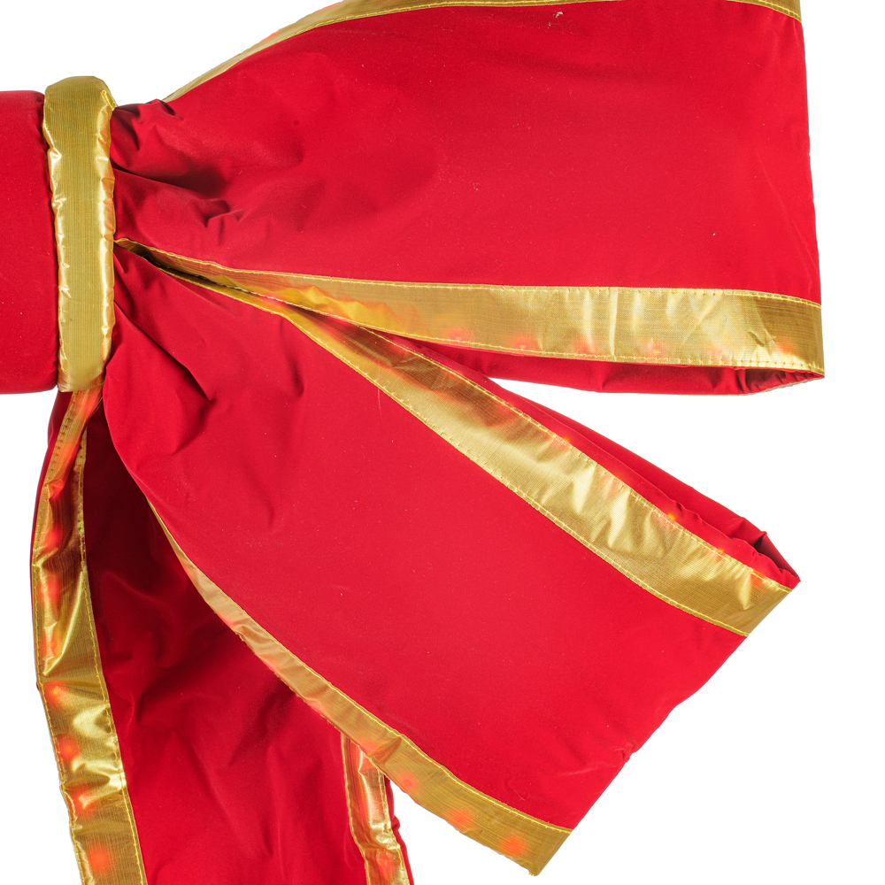 18" x 23" Red Velvet LED UV Bow 6" Size