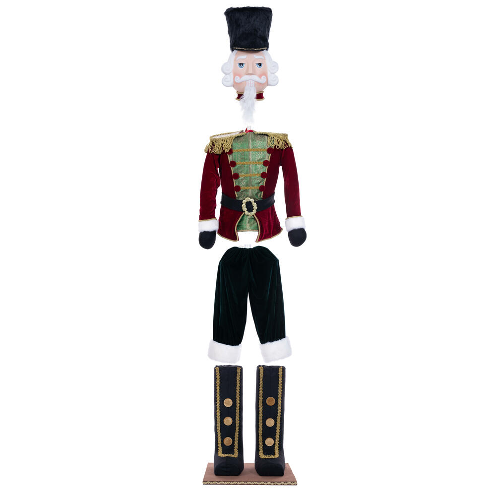 Vickerman Red Velvet Standing Nutcracker Doll.