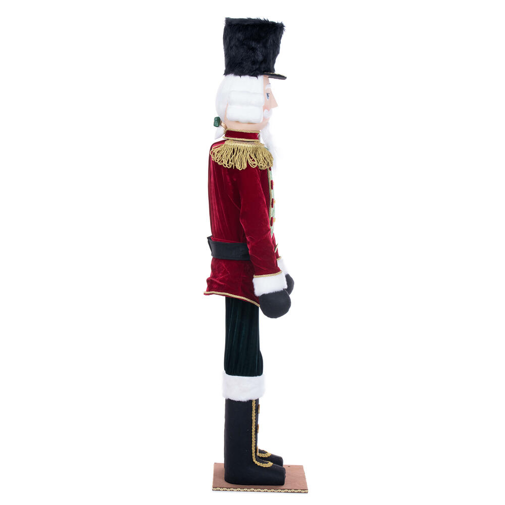 Vickerman Red Velvet Standing Nutcracker Doll.