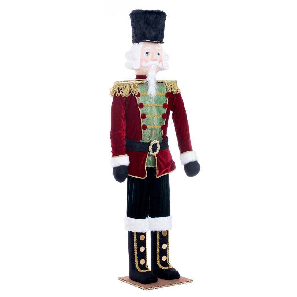 Vickerman Red Velvet Standing Nutcracker Doll.