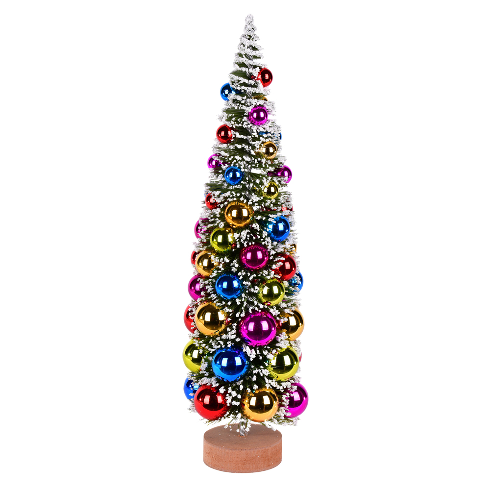 Vickerman Vintage Tabletop Frosted Artificial Christmas Tree