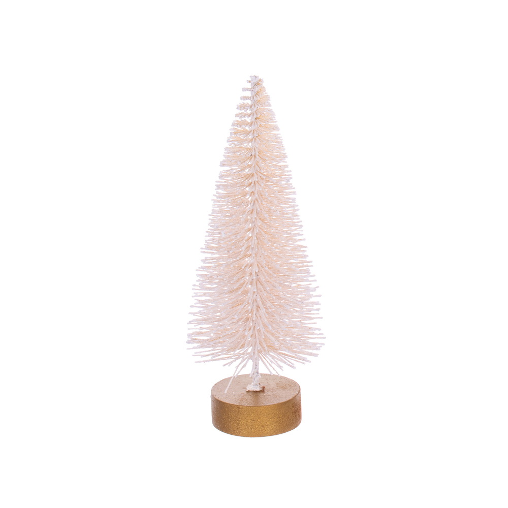 Vickerman Sisal Bottle Brush Tree with White Glitter