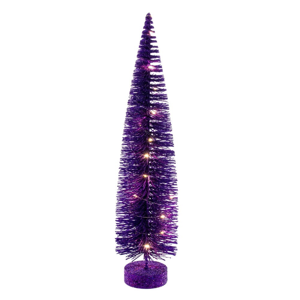 Vickerman Lit Bottle Brush Tree Set
