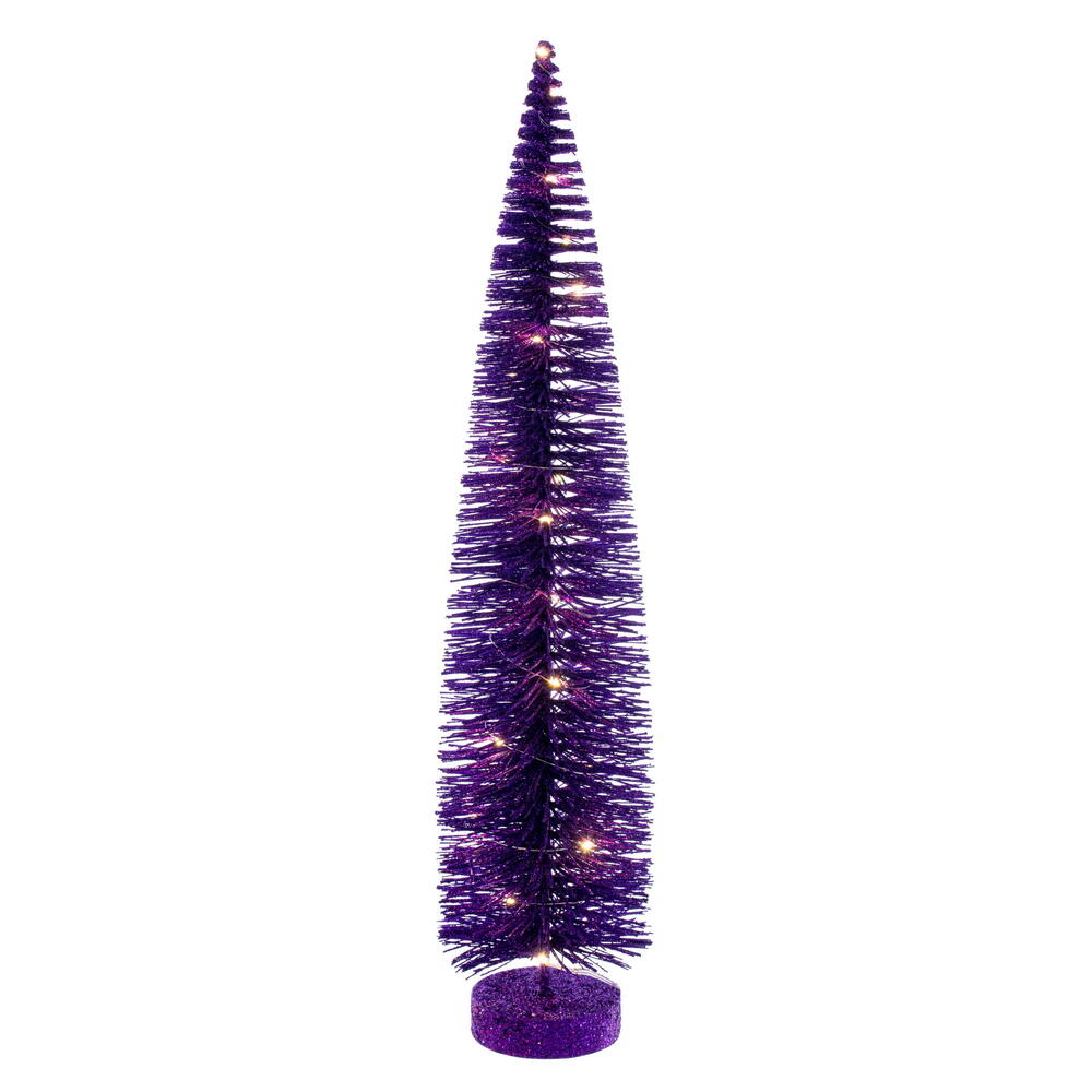 Vickerman Lit Bottle Brush Tree Set
