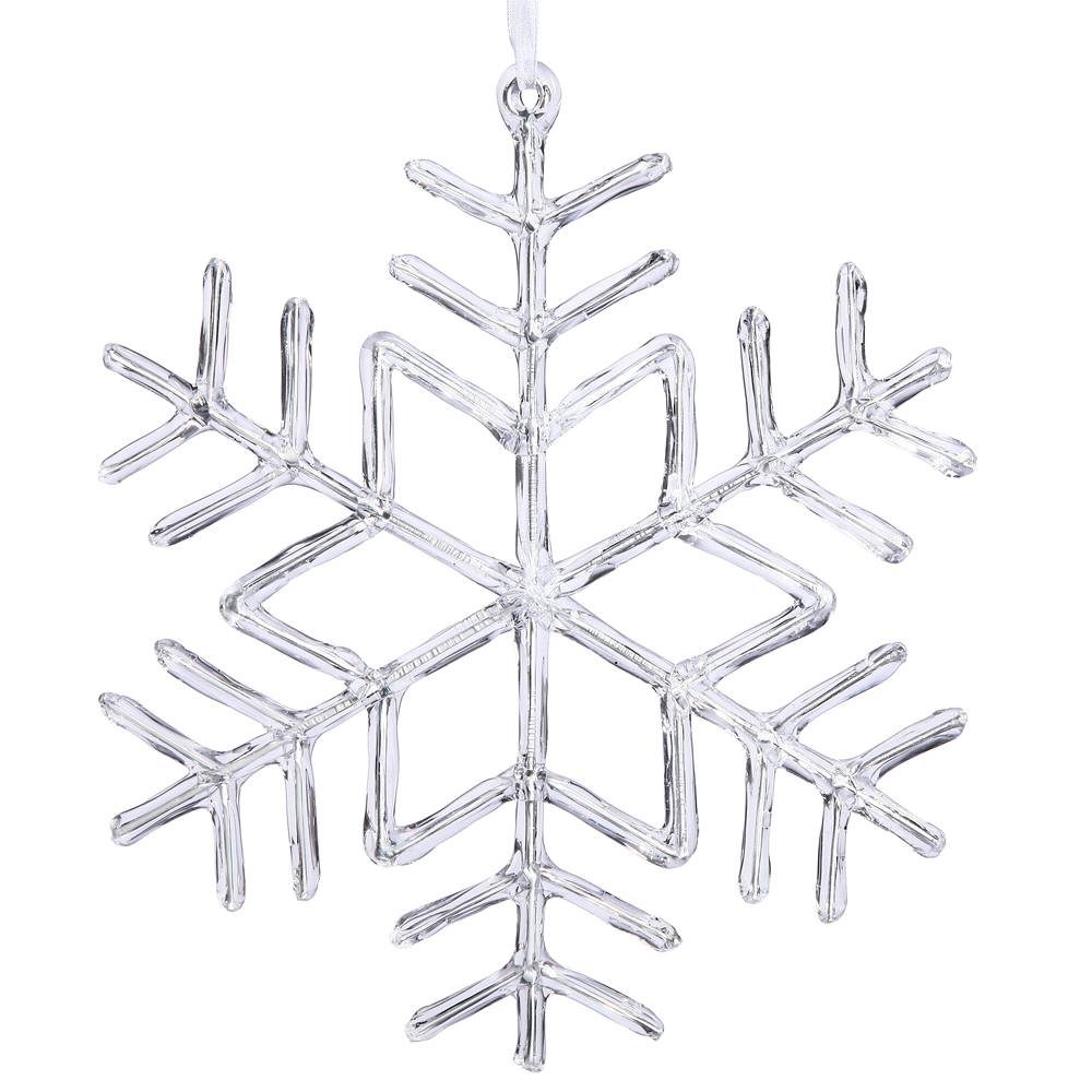 Vickerman Clear Acrylic Snowflake Ornament