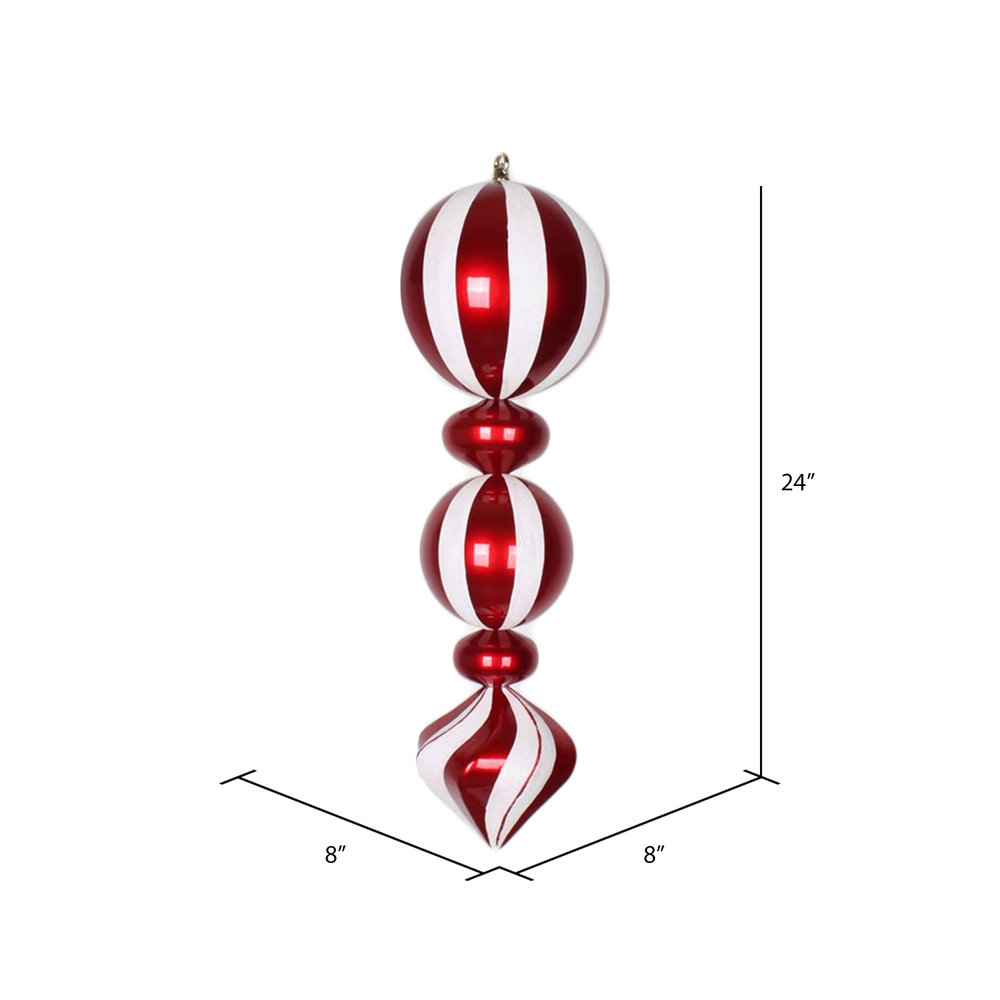 Vickerman 24" Candy Finish Finial Ornament
