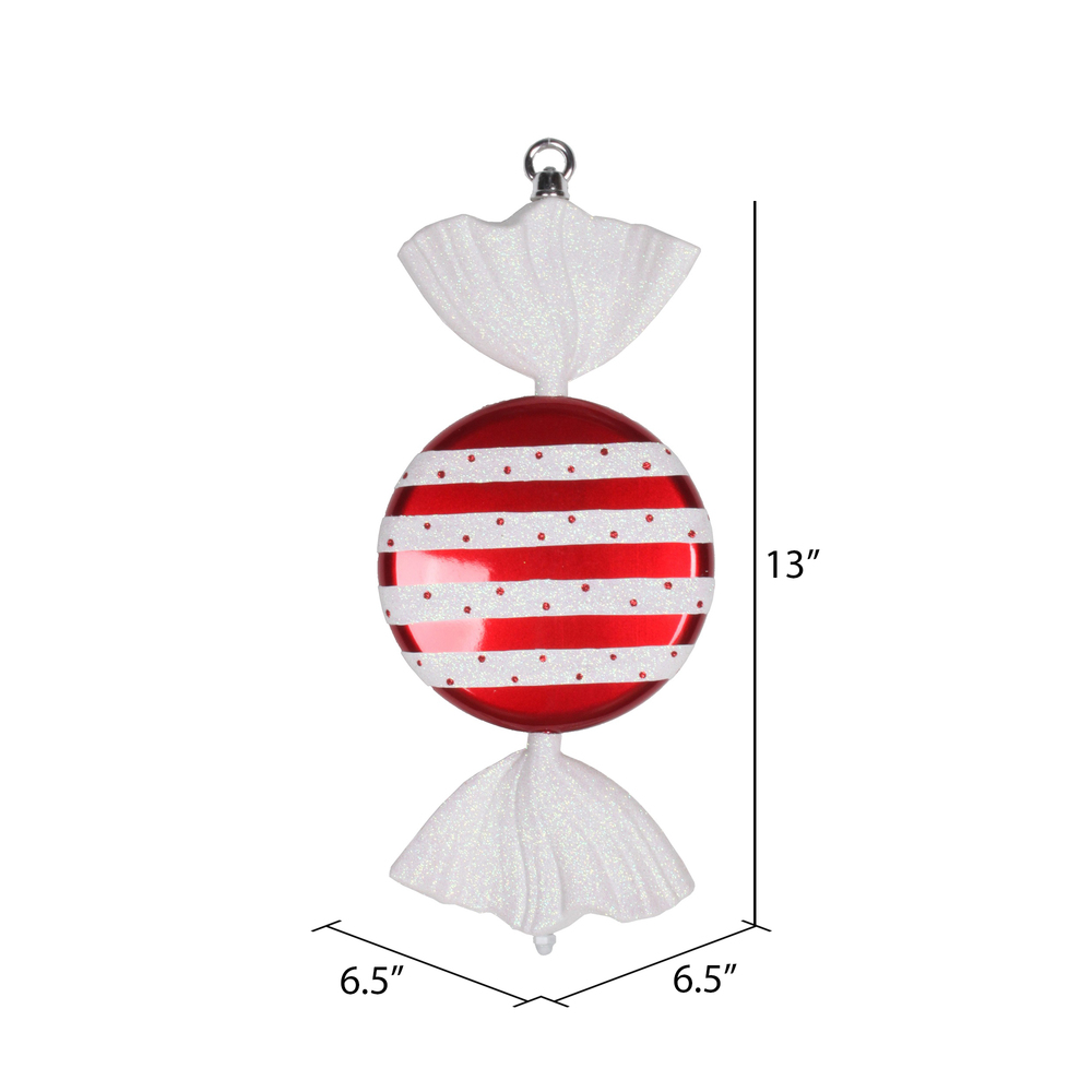 Vickerman 13" Candy Glitter Ornament