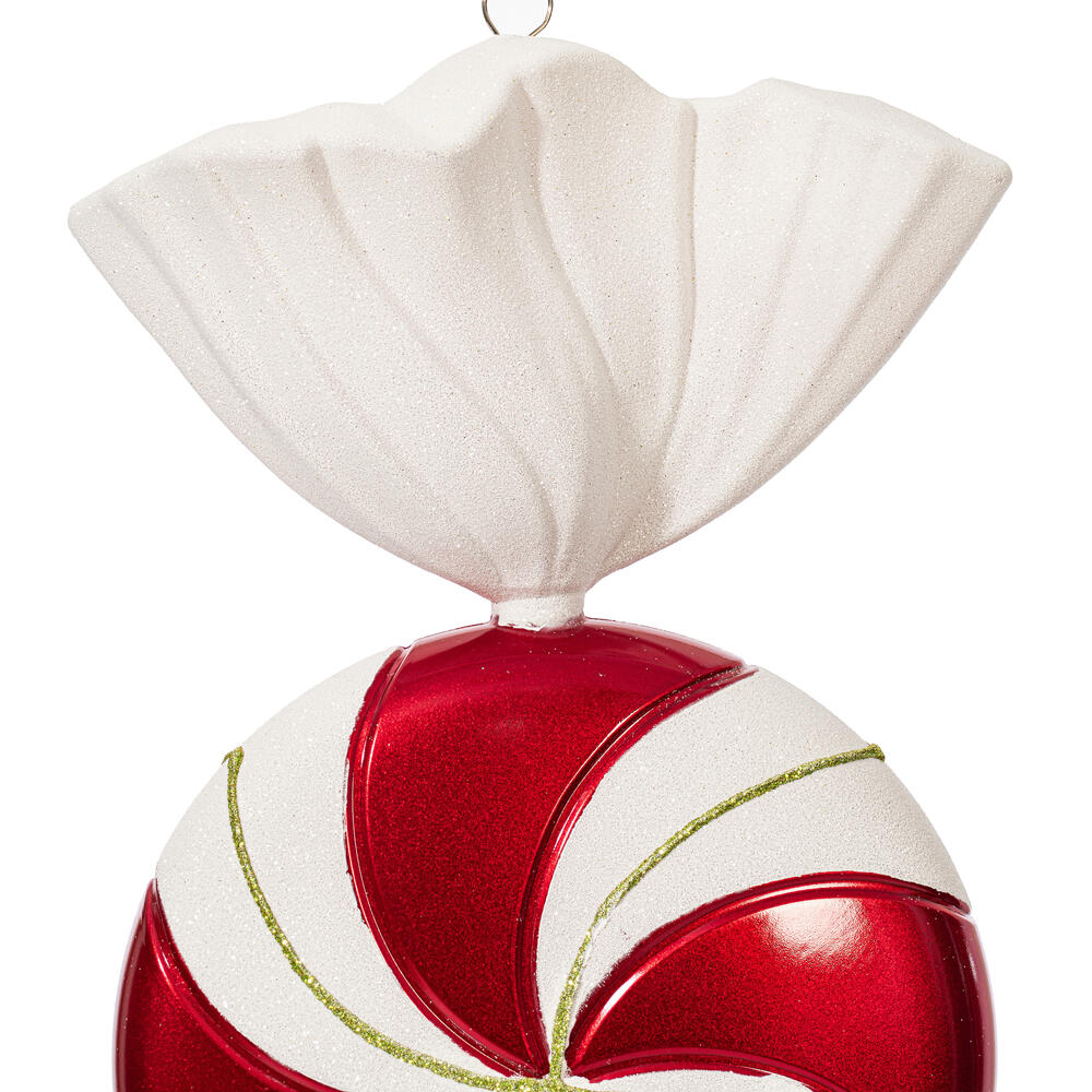 Vickerman 18.5" Swirl Candy Glitter Ornament