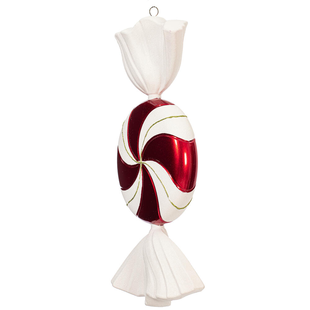 Vickerman 18.5" Swirl Candy Glitter Ornament
