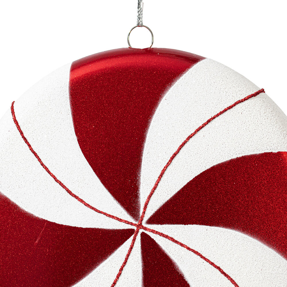 Vickerman 6" Flat Swirl Candy Ornament