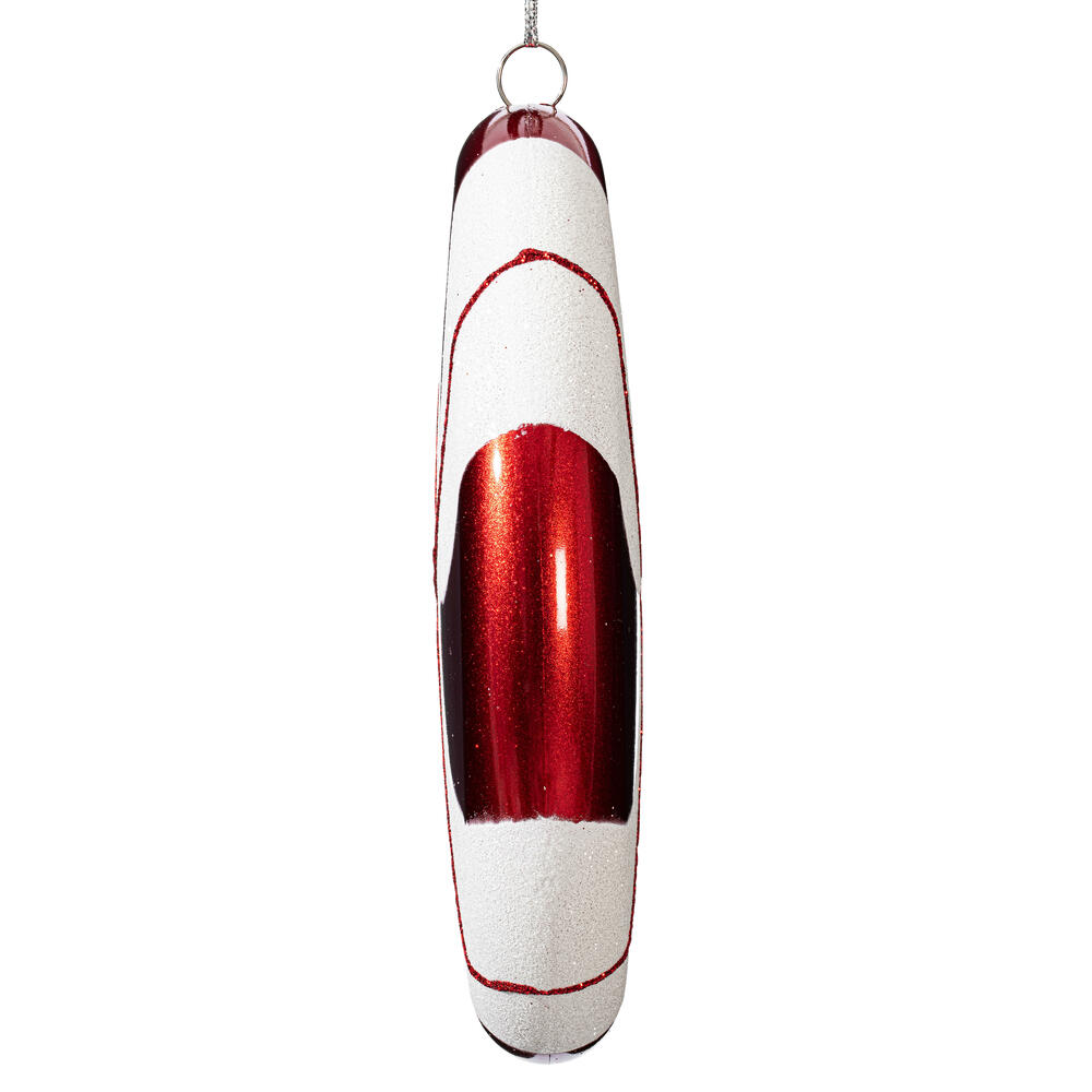 Vickerman 6" Flat Swirl Candy Ornament