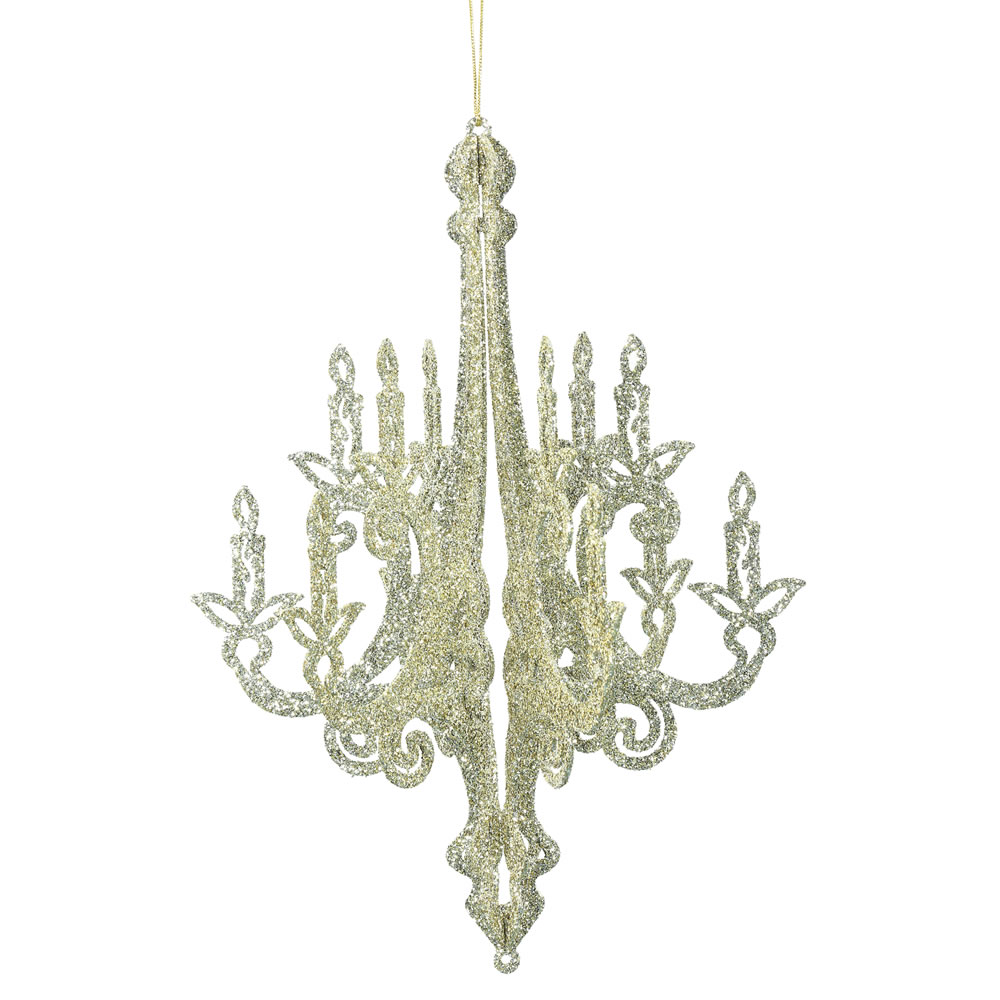 Vickerman Chandelier Glitter Ornament