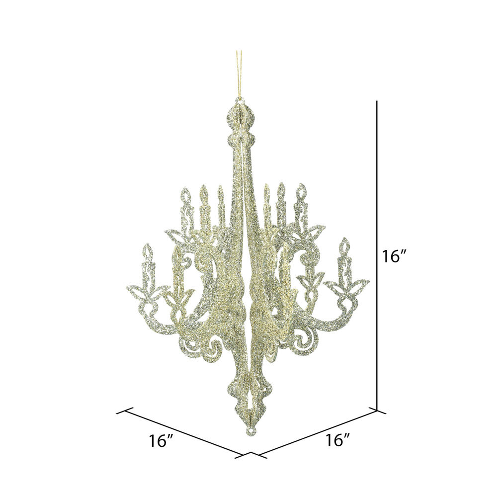 Vickerman Chandelier Glitter Ornament