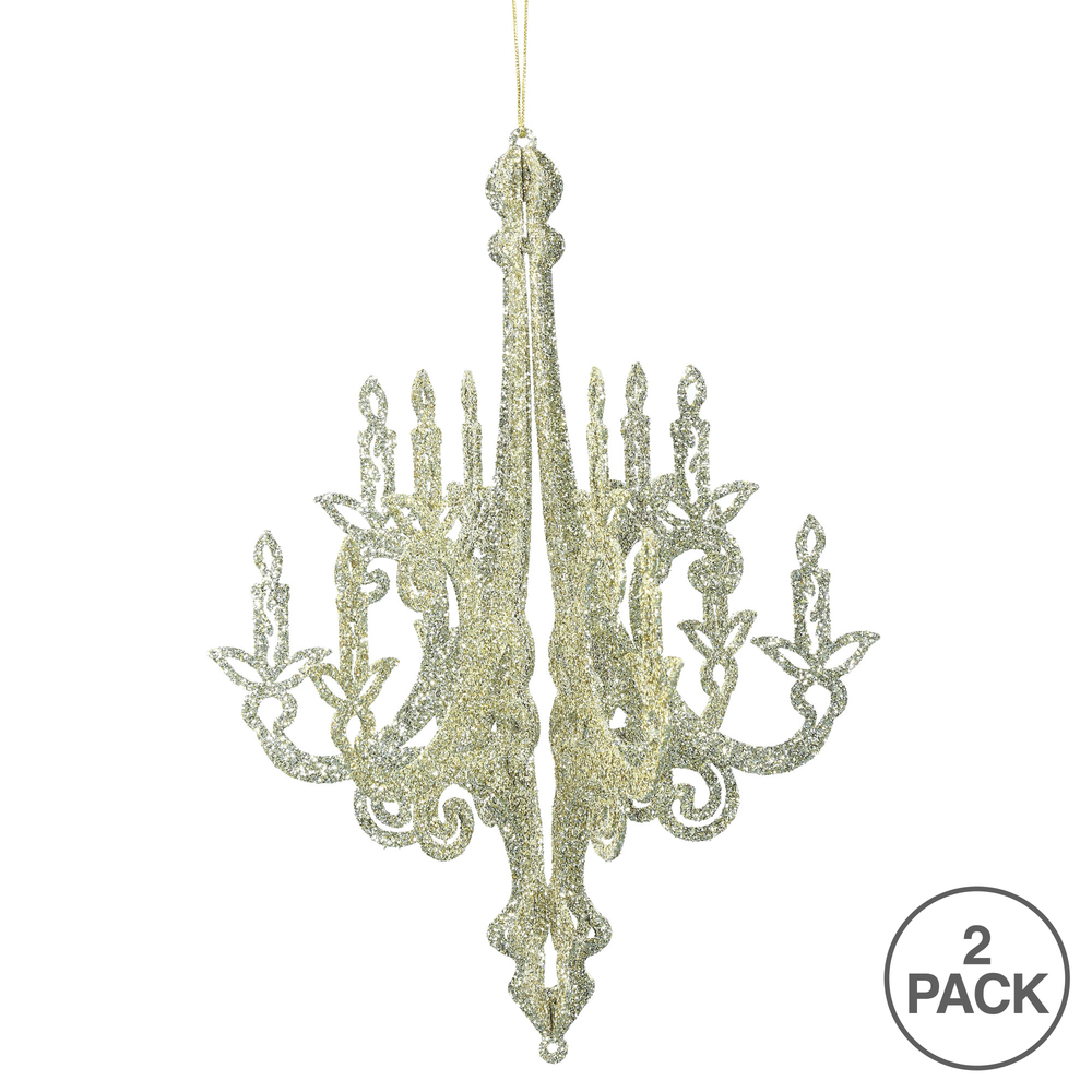 Vickerman Chandelier Glitter Ornament