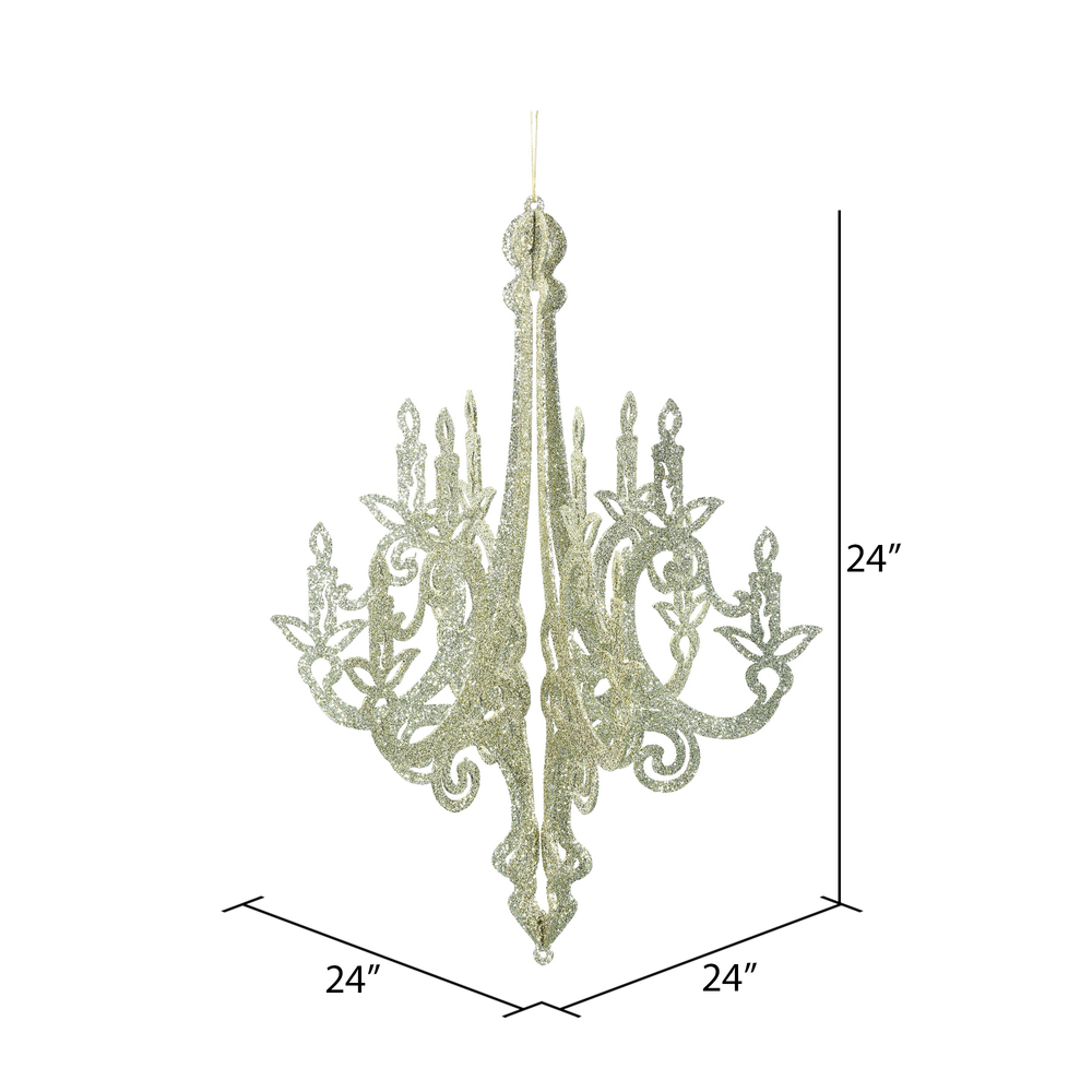 Vickerman Chandelier Glitter Ornament