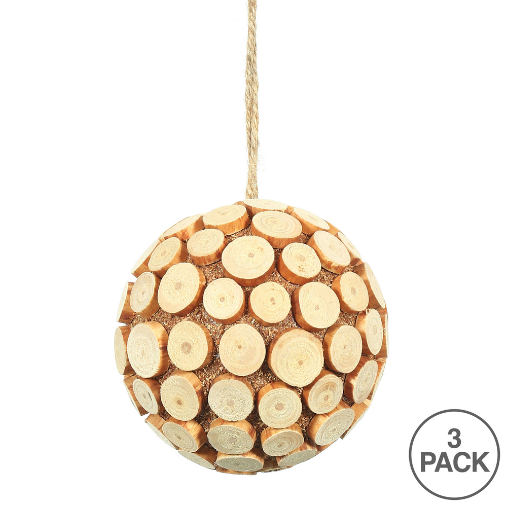 Vickerman Pine Chip Ball Ornament