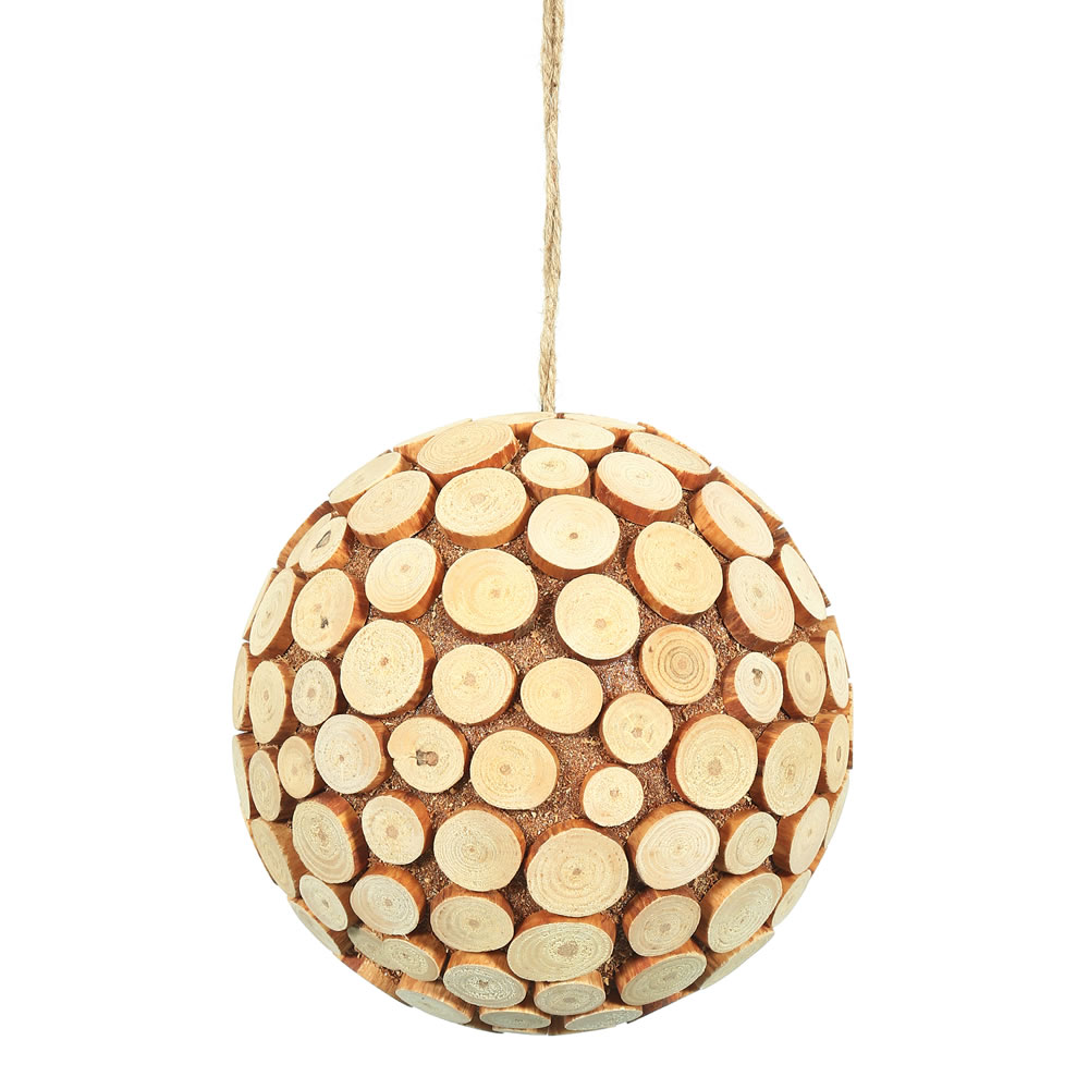 Vickerman Pine Chip Ball Ornament