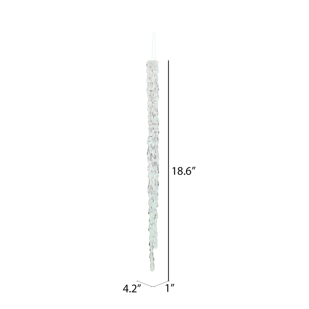 Vickerman Acrylic Icicle Ornament