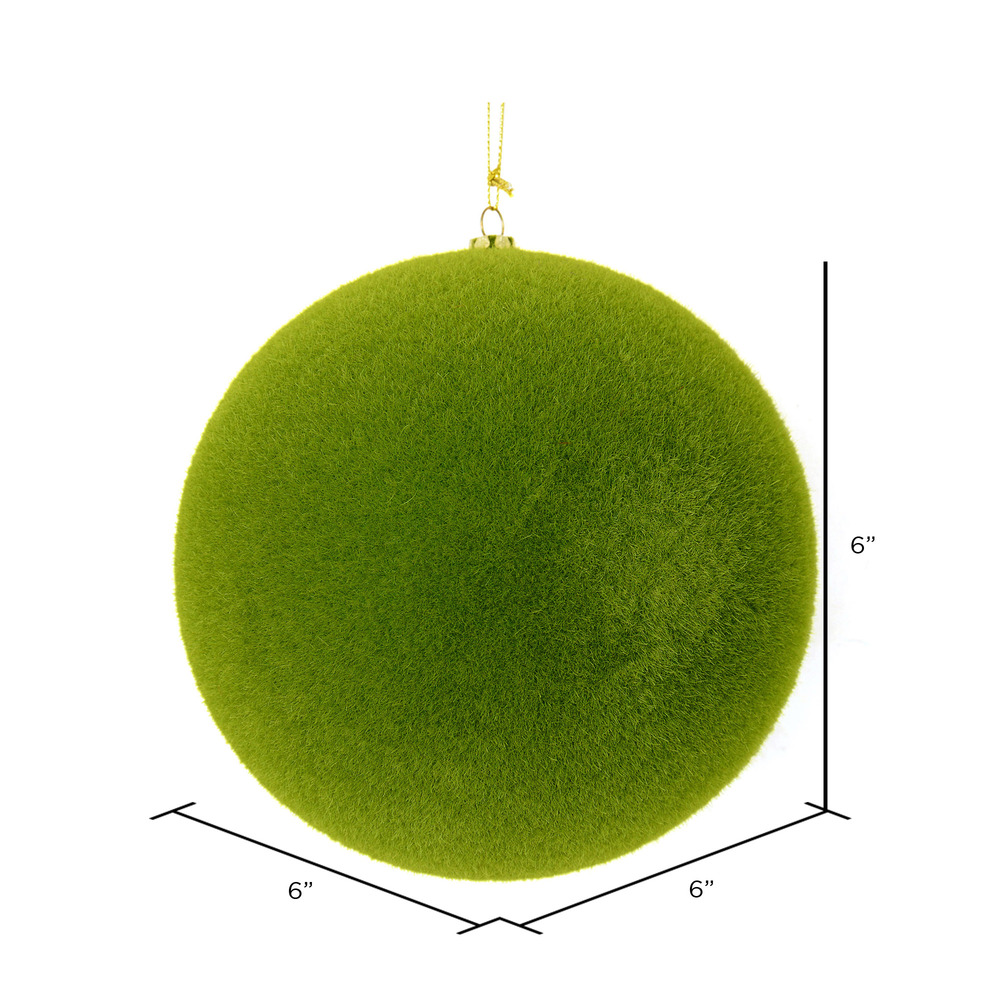 Vickerman Flocked Ball Ornament