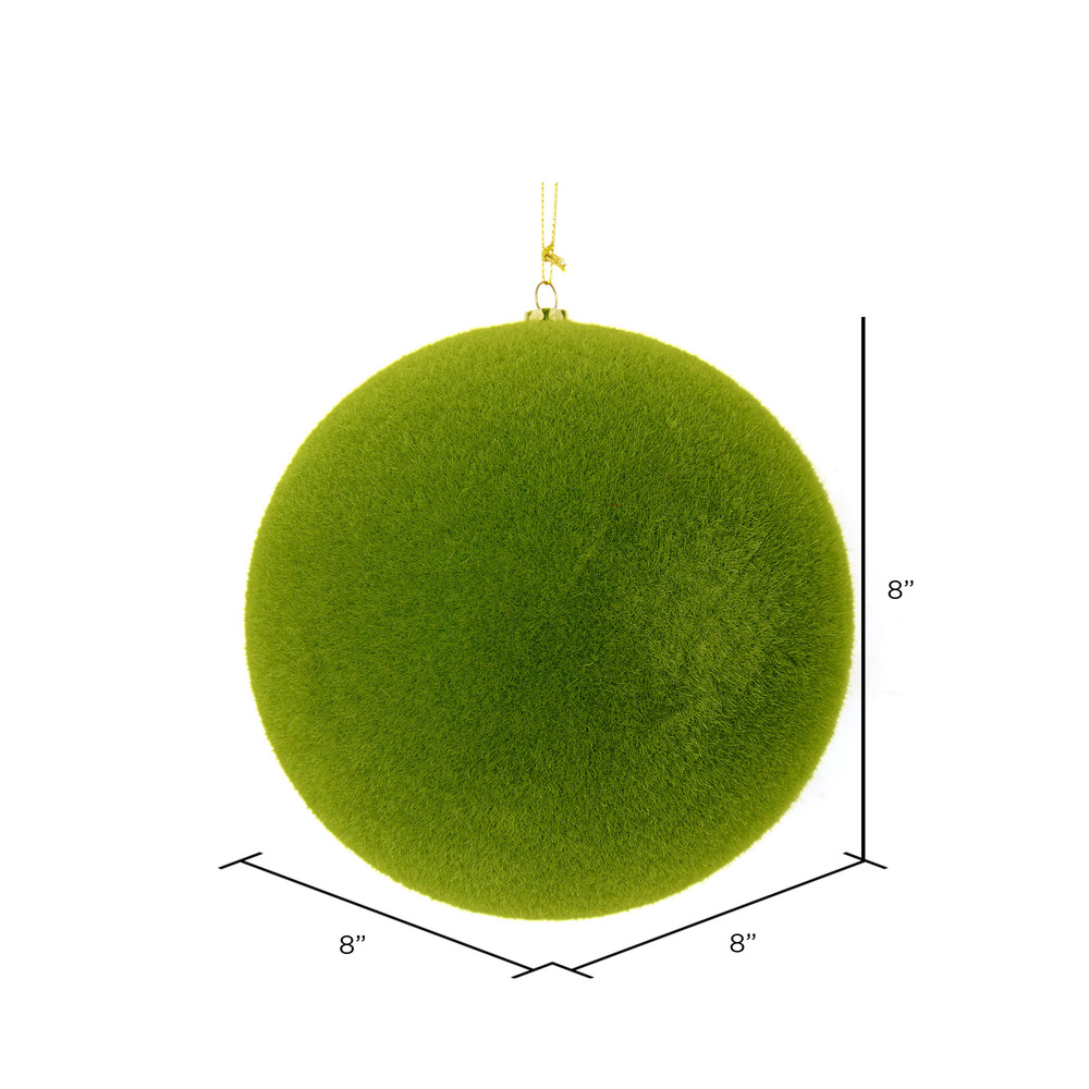 Vickerman Flocked Ball Ornament