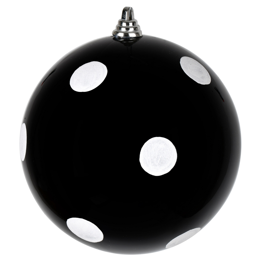 Vickerman Candy Finish Ball Ornament with Glitter Dots