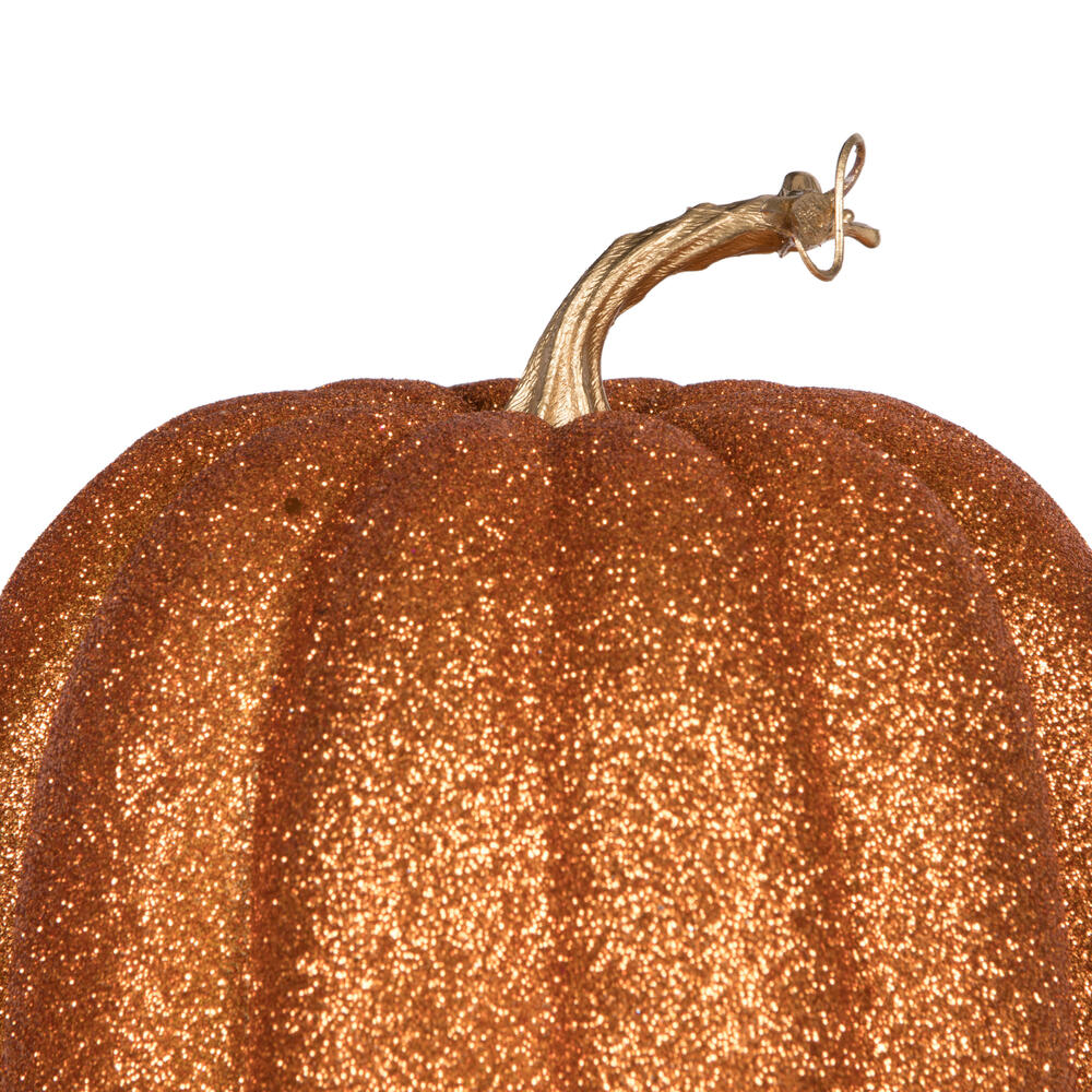 Vickerman 8" Glitter Pumpkins Assorted Set