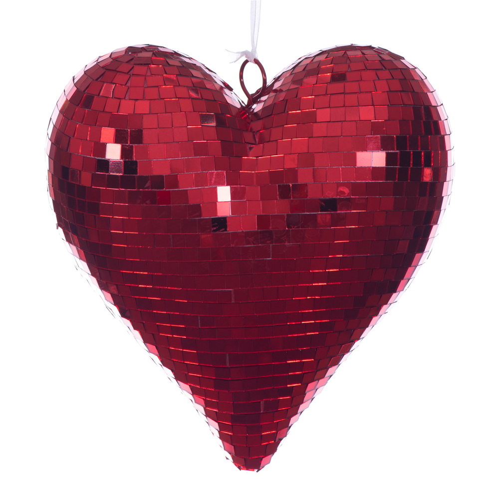 Shiny Mirror Heart Ornament