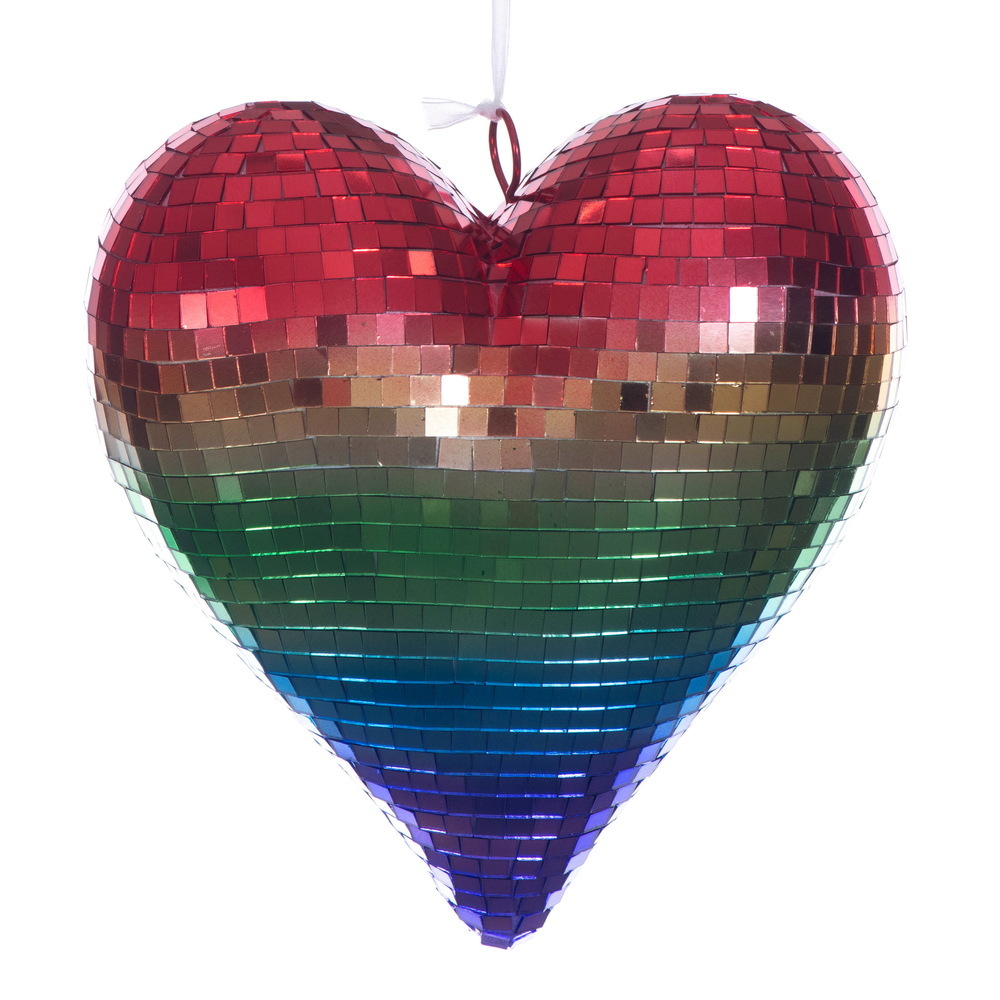Shiny Mirror Heart Ornament