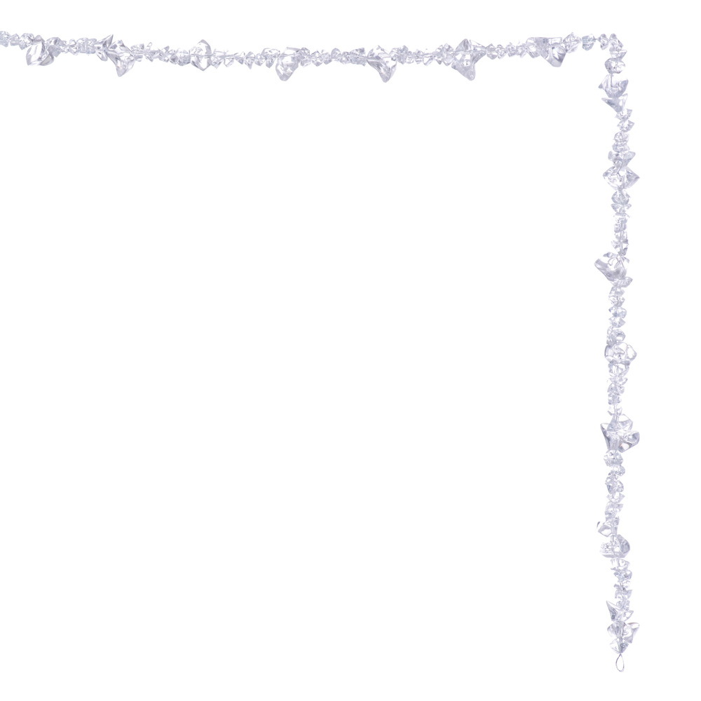 6' Clear Ice Cube Garland