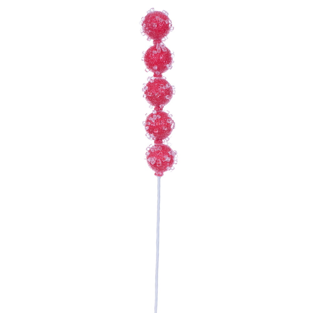 Vickerman 15" Icy Sugar Ball Pick 6/Bag
