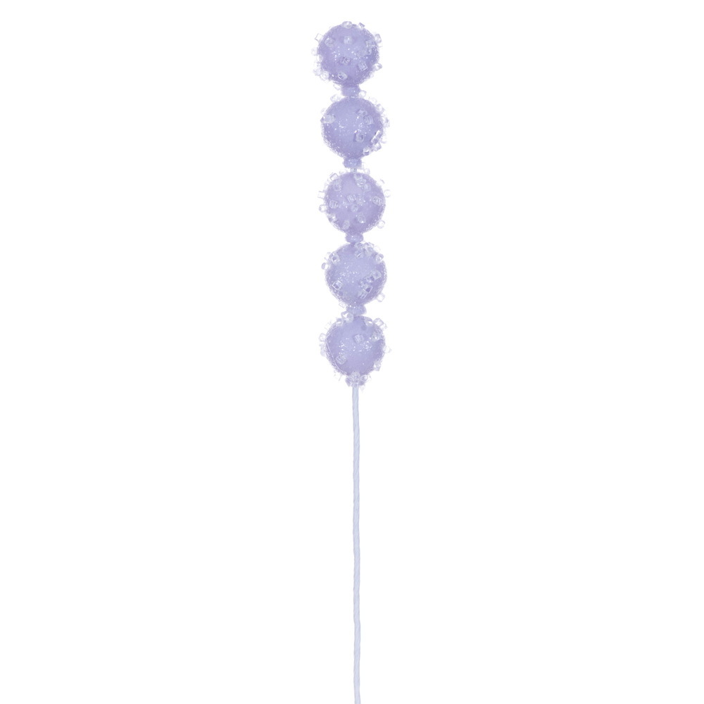 Vickerman 15" Icy Sugar Ball Pick 6/Bag