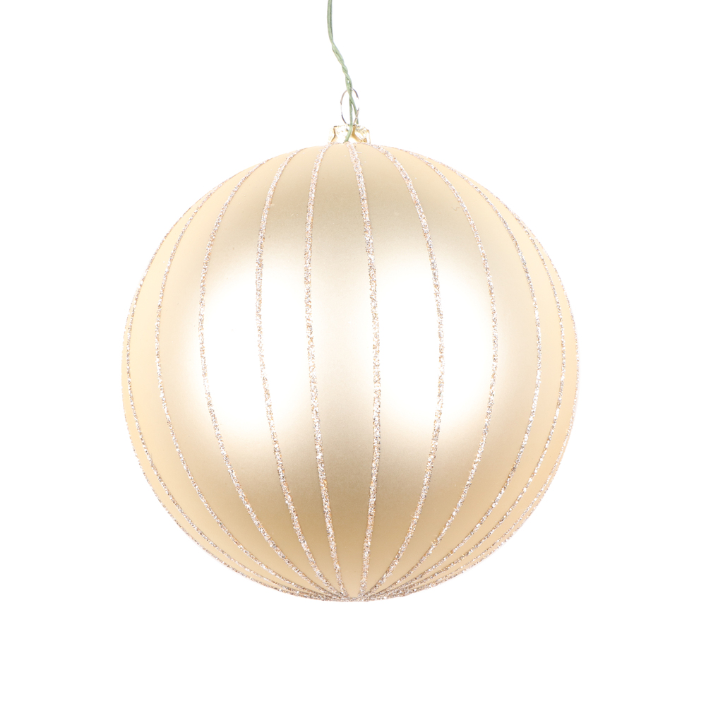 Vickerman Matte Glitter Ball Ornament