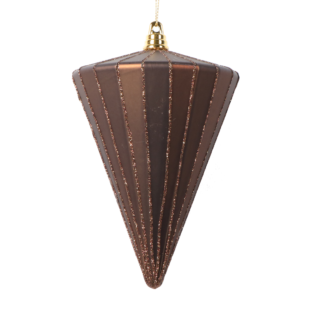 Vickerman 6" Matte Cone Ornament