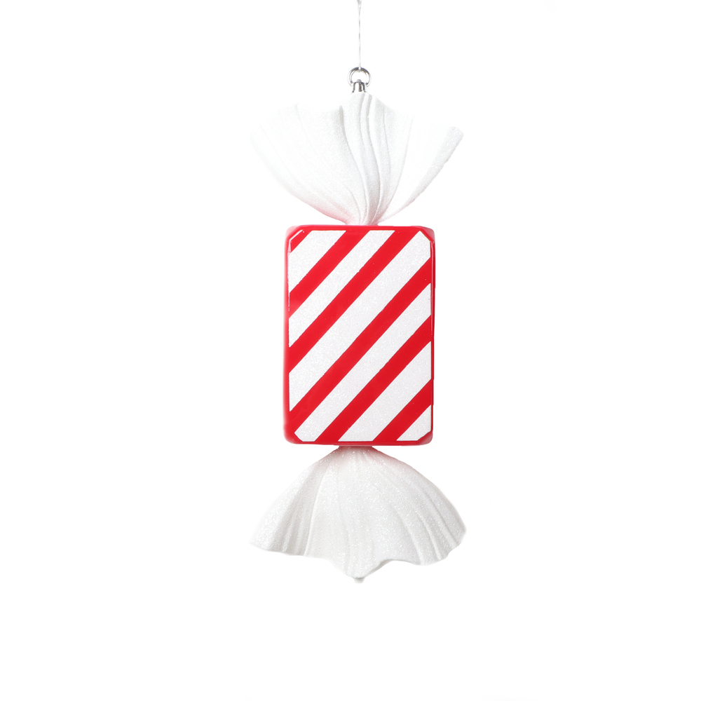 Vickerman 18.5" Rectangle Striped Candy Ornament