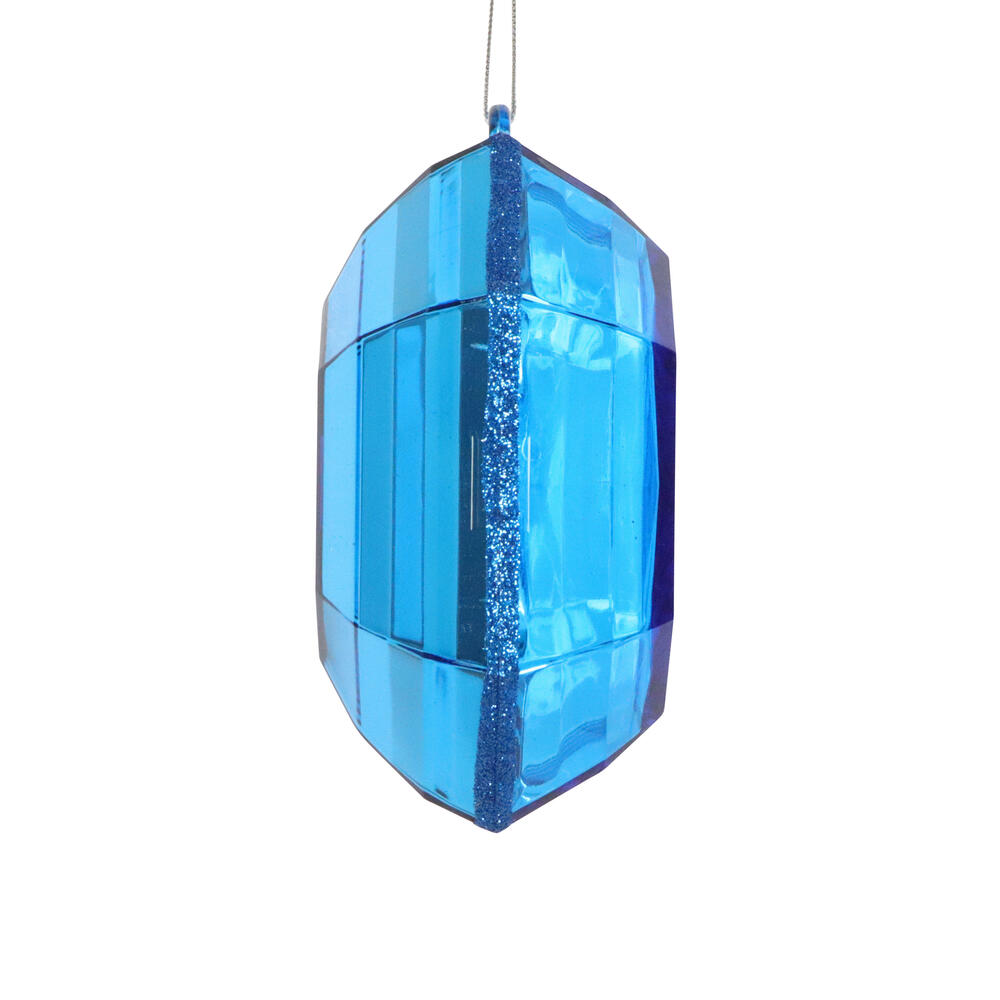 Vickerman Square Jewel Glitter Ornament