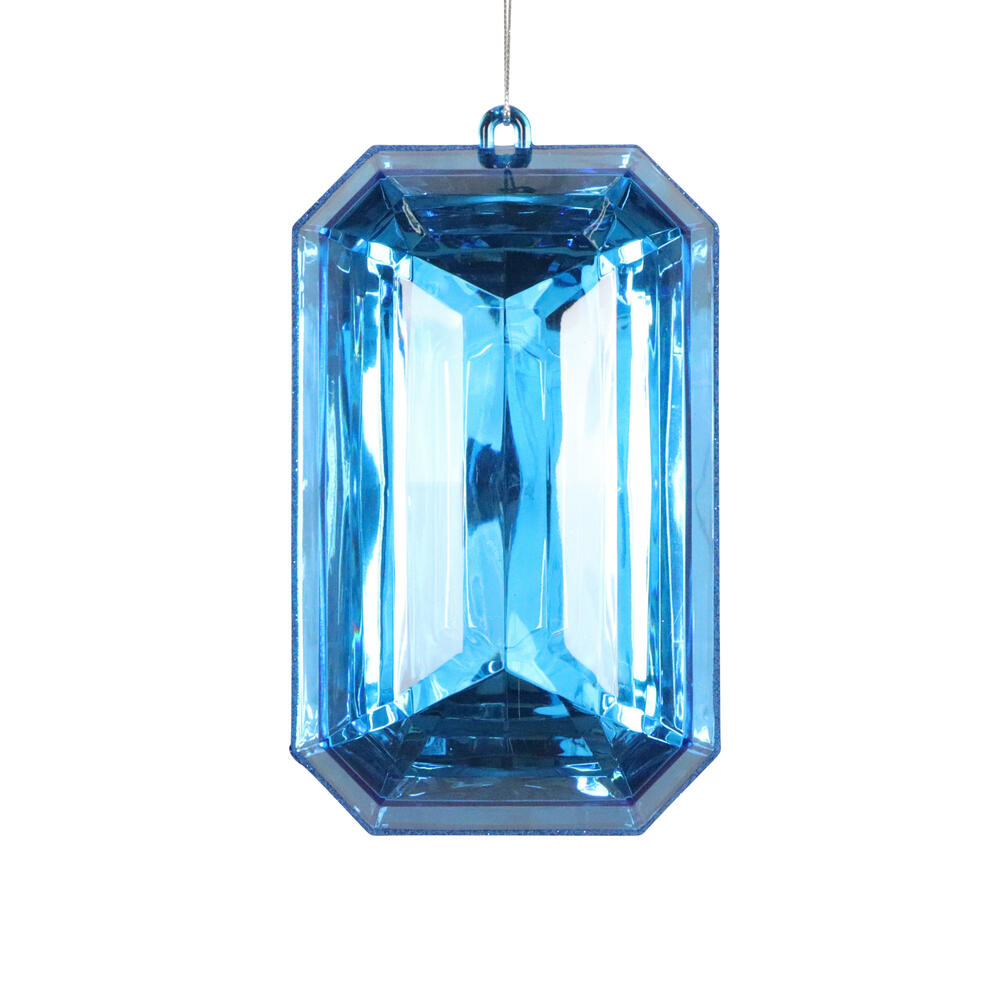 Vickerman Rectangle Jewel Glitter Ornament