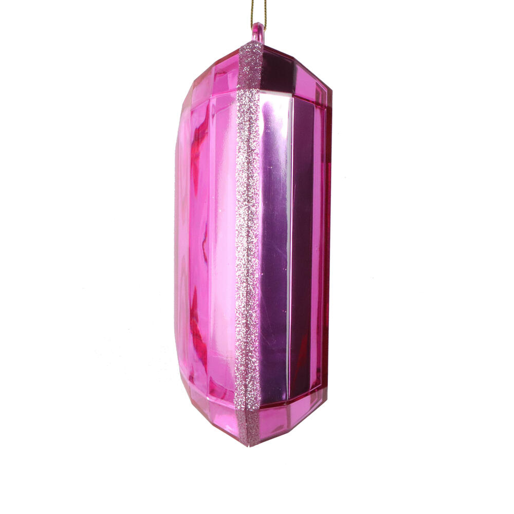 Vickerman Rectangle Jewel Glitter Ornament