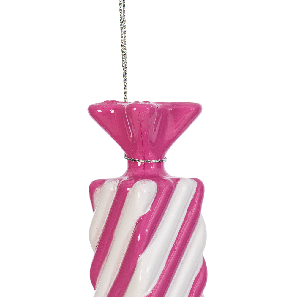 Vickerman 4" Swirl Enamel Candy Assorted Ornaments