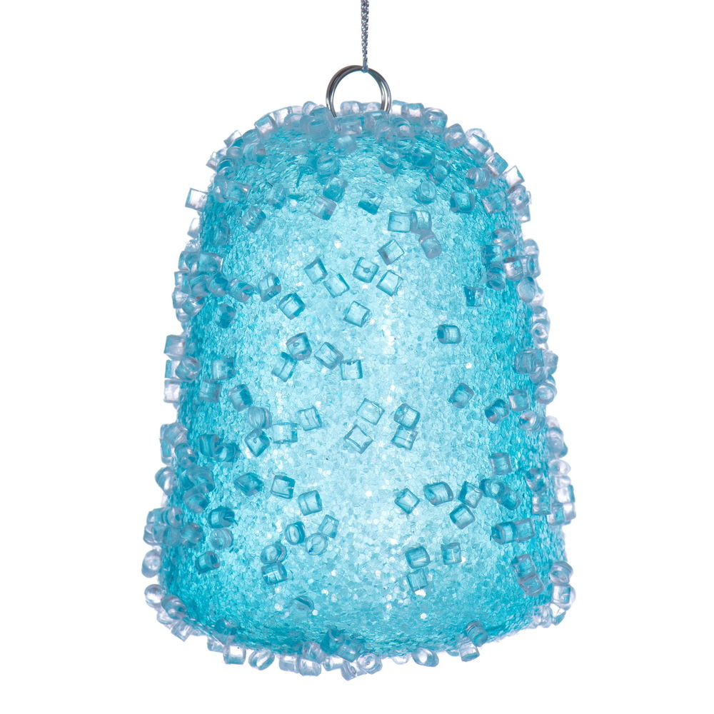 3.5" Icy Sugar Gum Drop Ornament 3/Bag