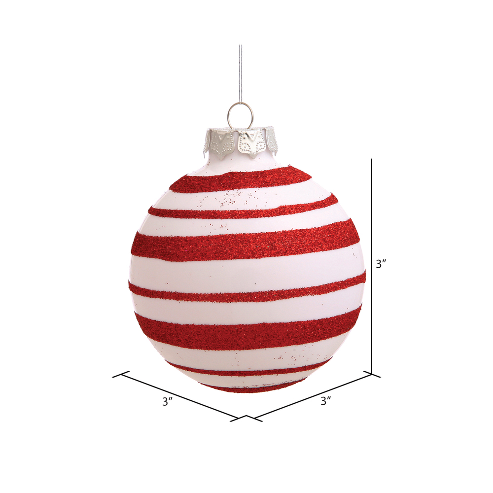 Vickerman Candy Cane Ball Ornaments