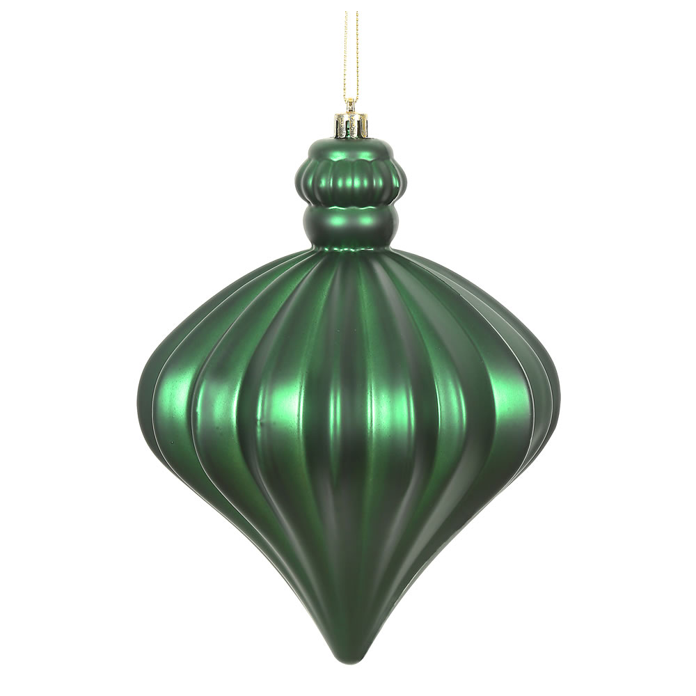 Vickerman 6" Matte Onion Drop Christmas Ornament