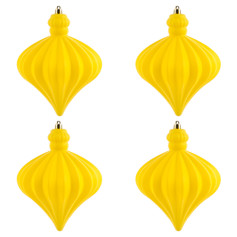 Vickerman 6" Matte Onion Drop Christmas Ornament