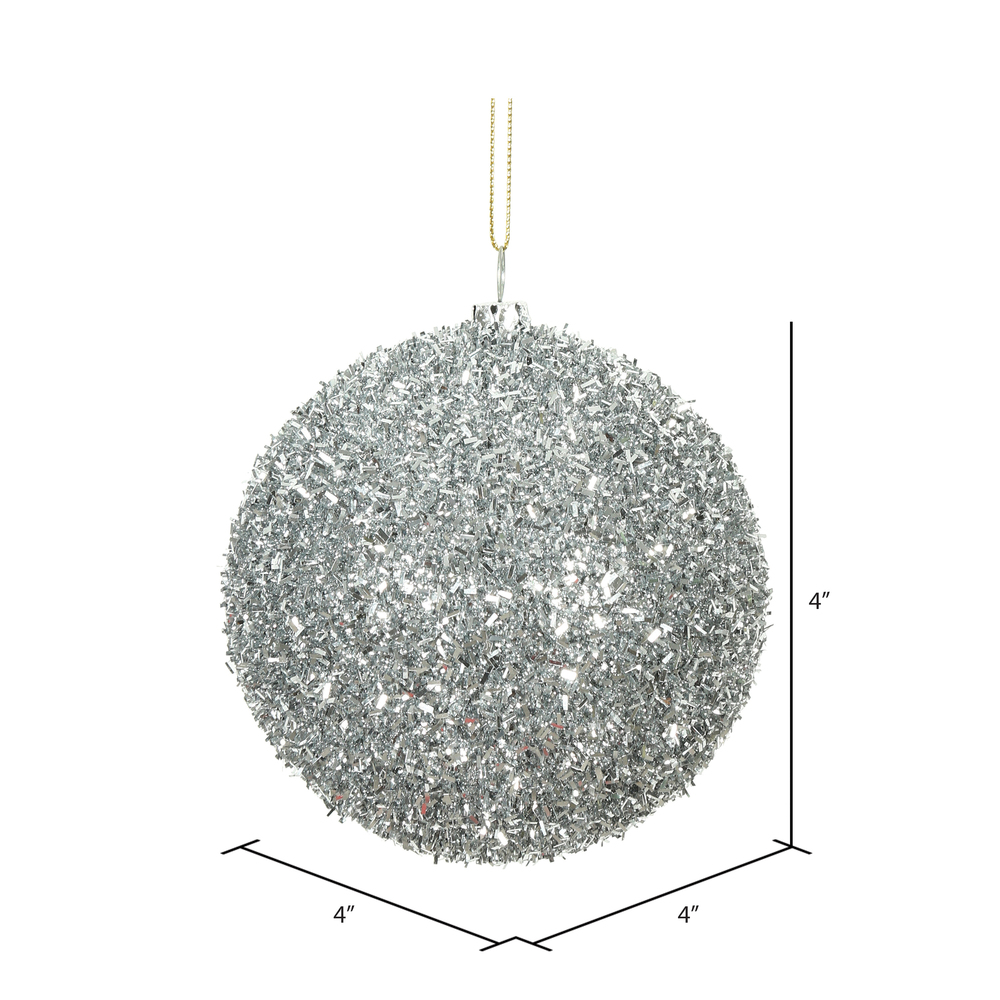 Vickerman Tinsel Ball Ornament