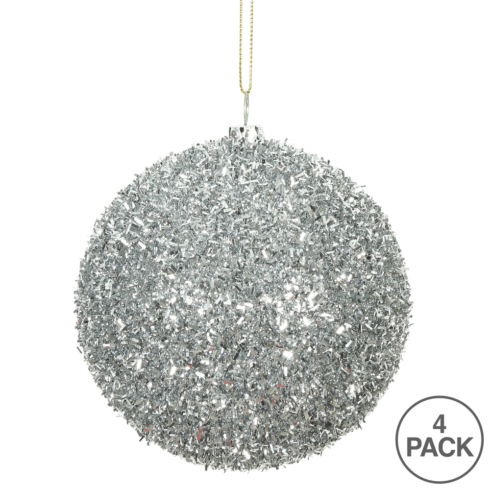 Vickerman Tinsel Ball Ornament